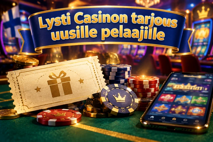 Lysti Casinon tarjous uusille pelaajille