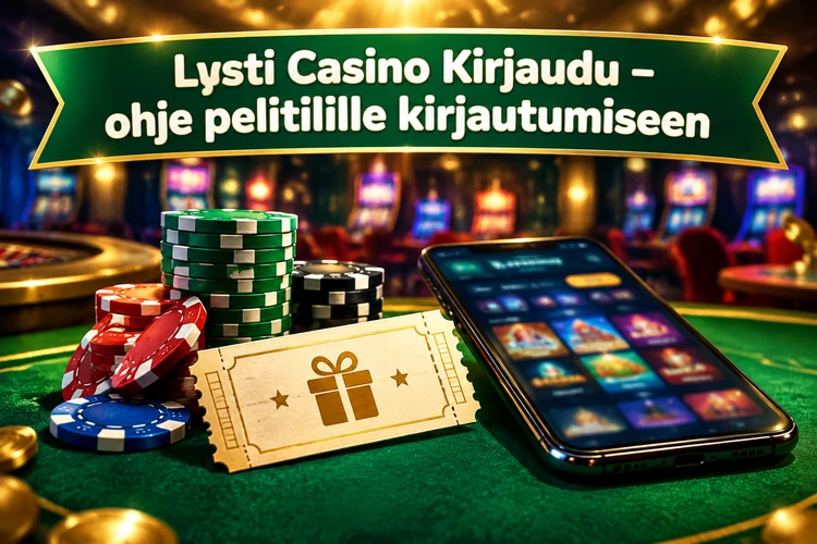 Lysti Casino Kirjaudu - ohje pelitilille kirjautumiseen